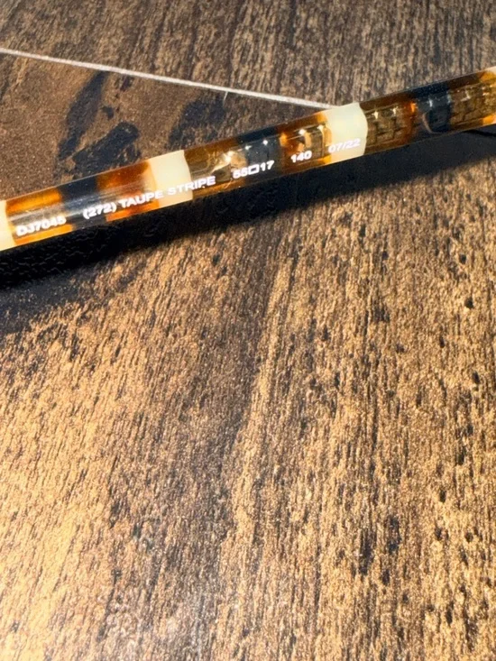 NEW Draper James DJ7045 Sunglasses - Taupe Stripe - Picture 5 of 6